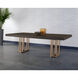 Baldessara 94.5 X 47.25 inch Grey / Rustic Bronze Dining Table